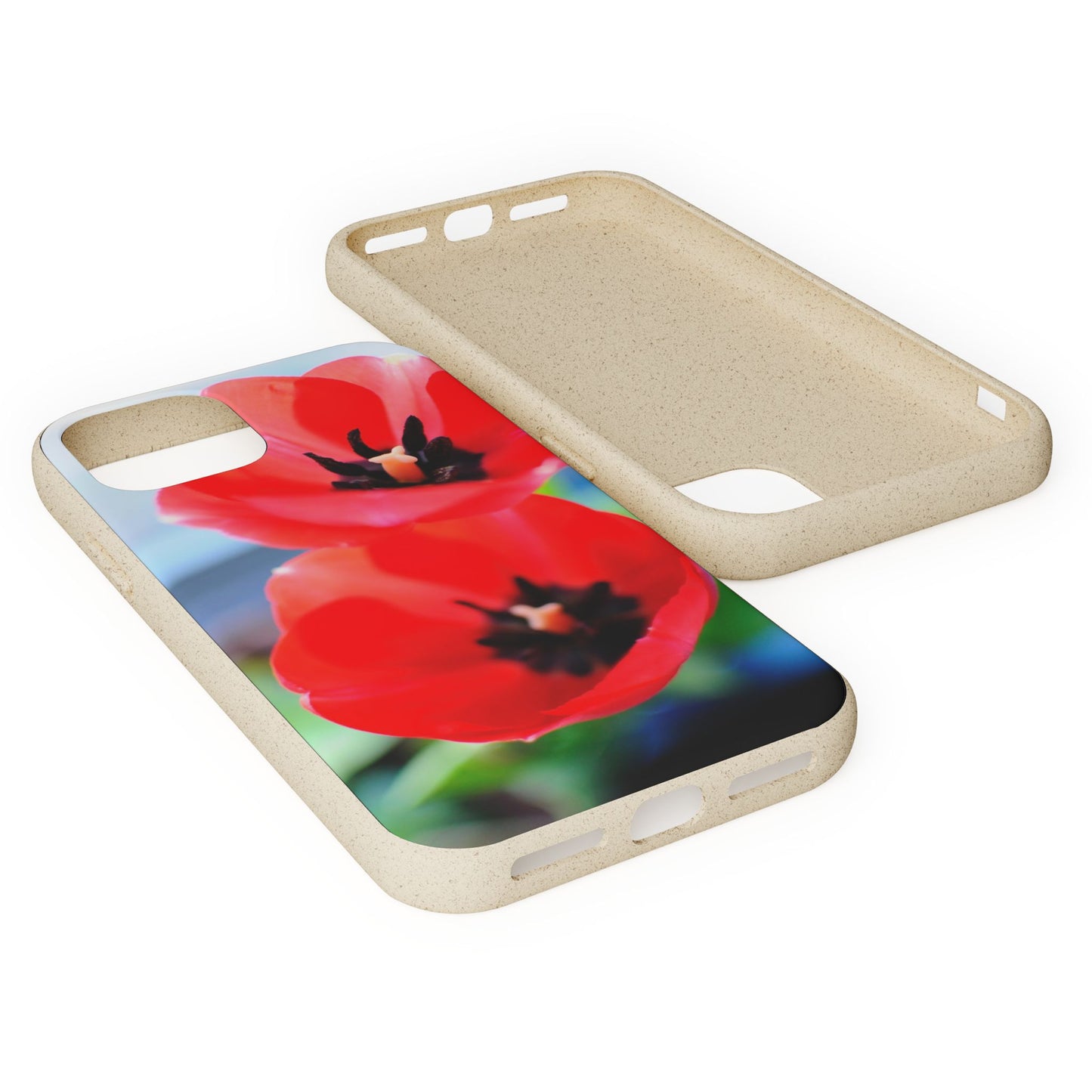 Red flower - Biodegradable Cases