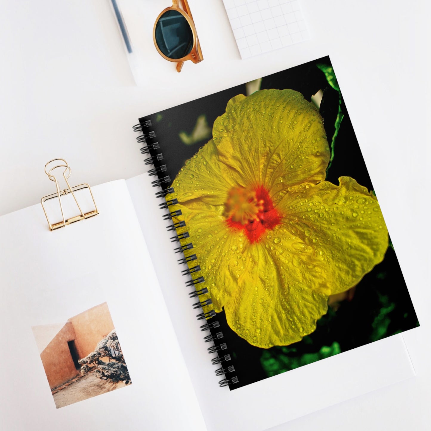 Hawaii Yellow Flower- Spiral Notebook - Ruled Line