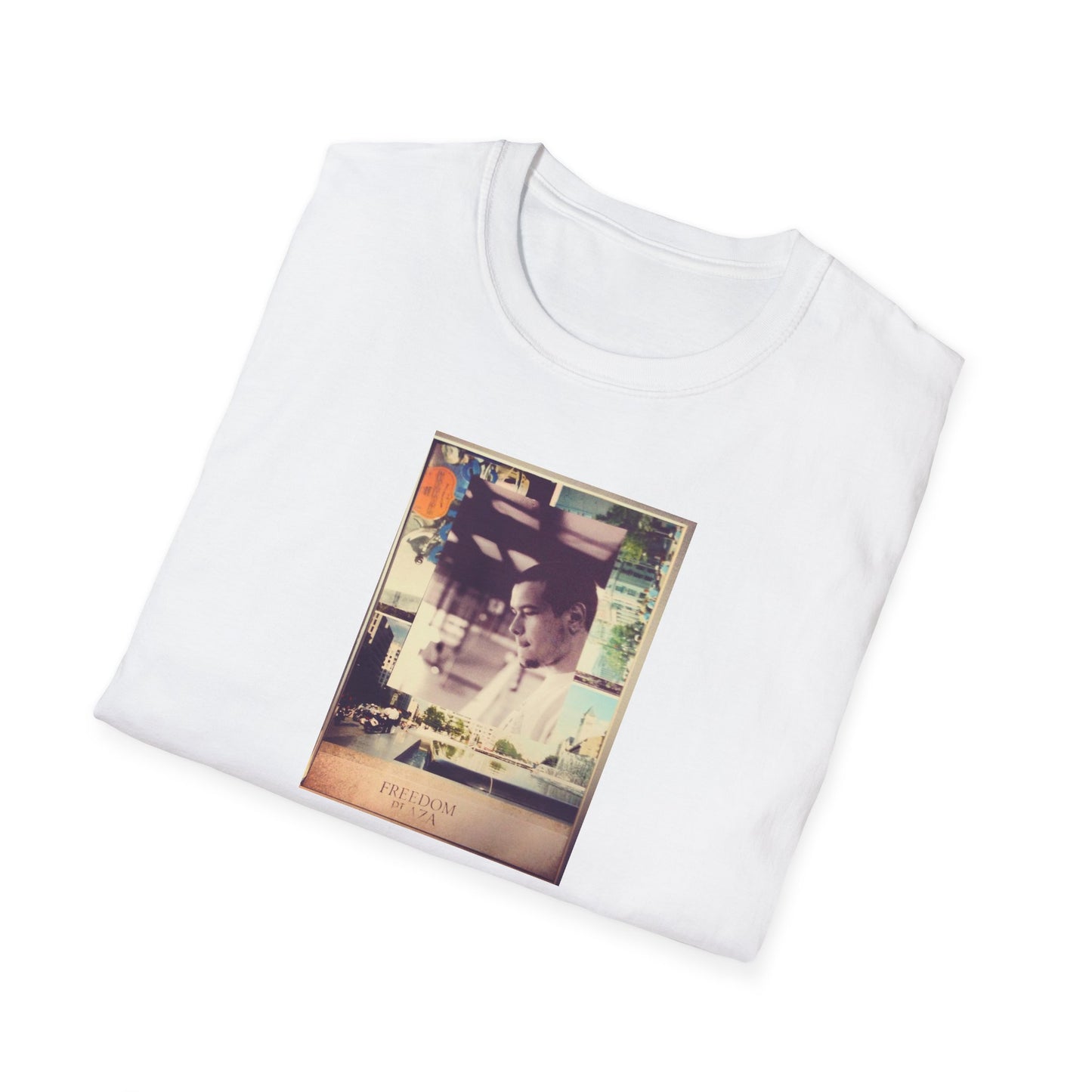RIP Pepe Photo Collage- Unisex Softstyle T-Shirt