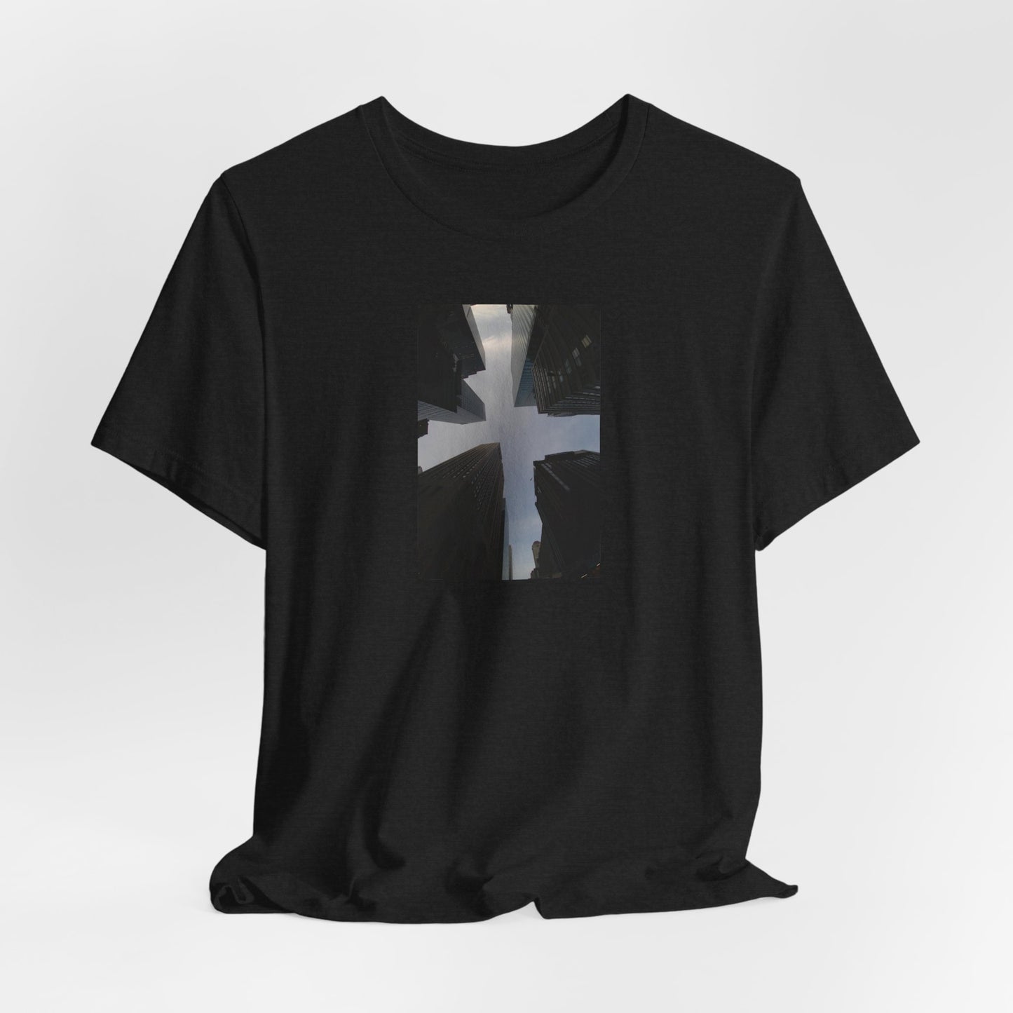 Skyline Cross Photo Tee — Urban Architecture T-Shirt