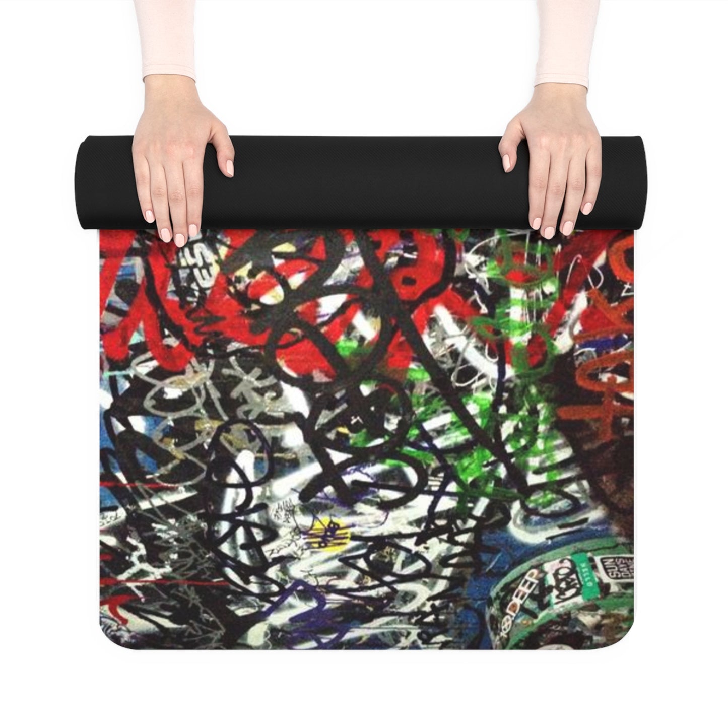 NYC Graffiti -Rubber Yoga Mat