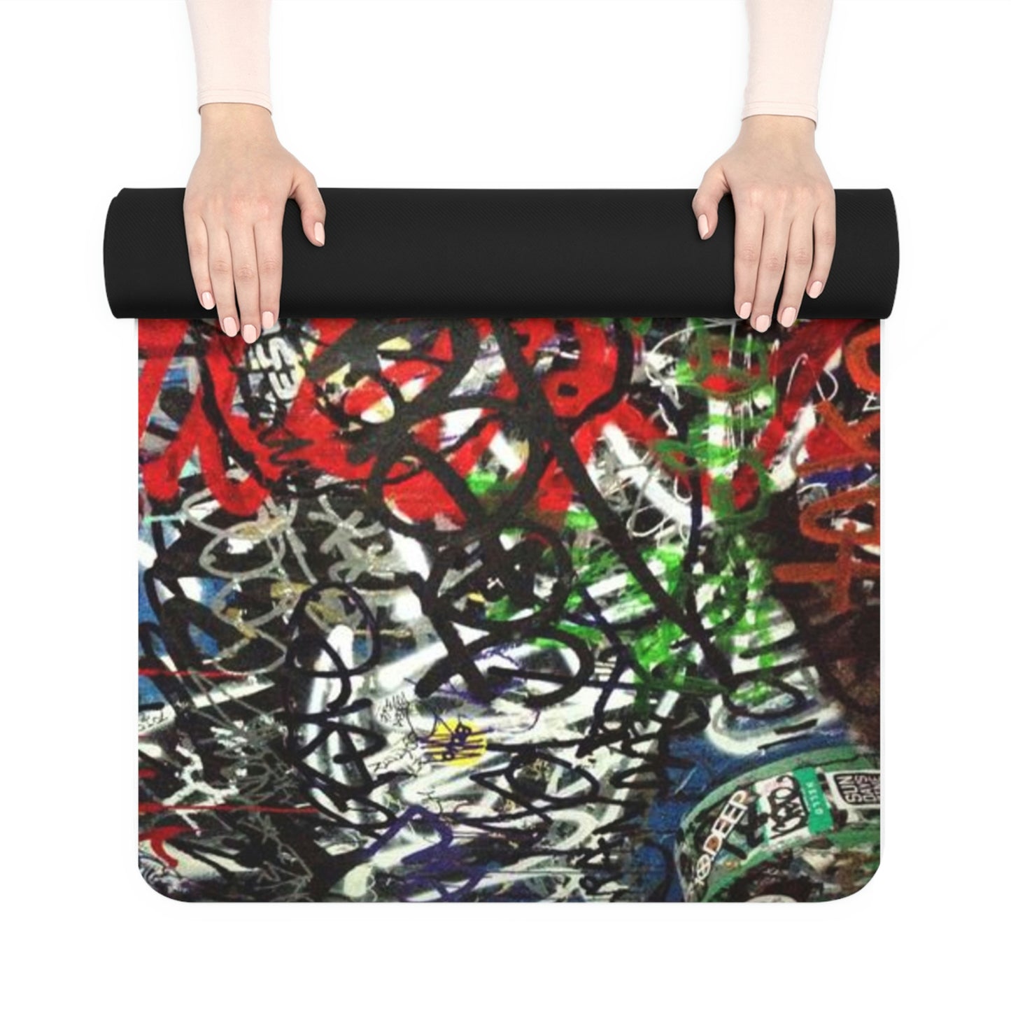 NYC Graffiti -Rubber Yoga Mat