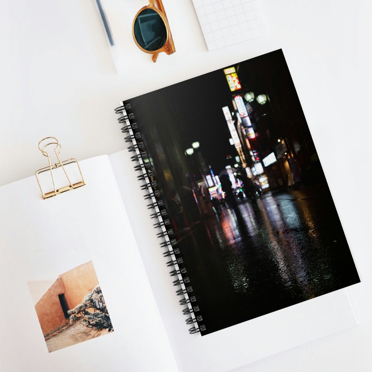 Tokyo Rainy Night -Spiral Notebook - Ruled Line