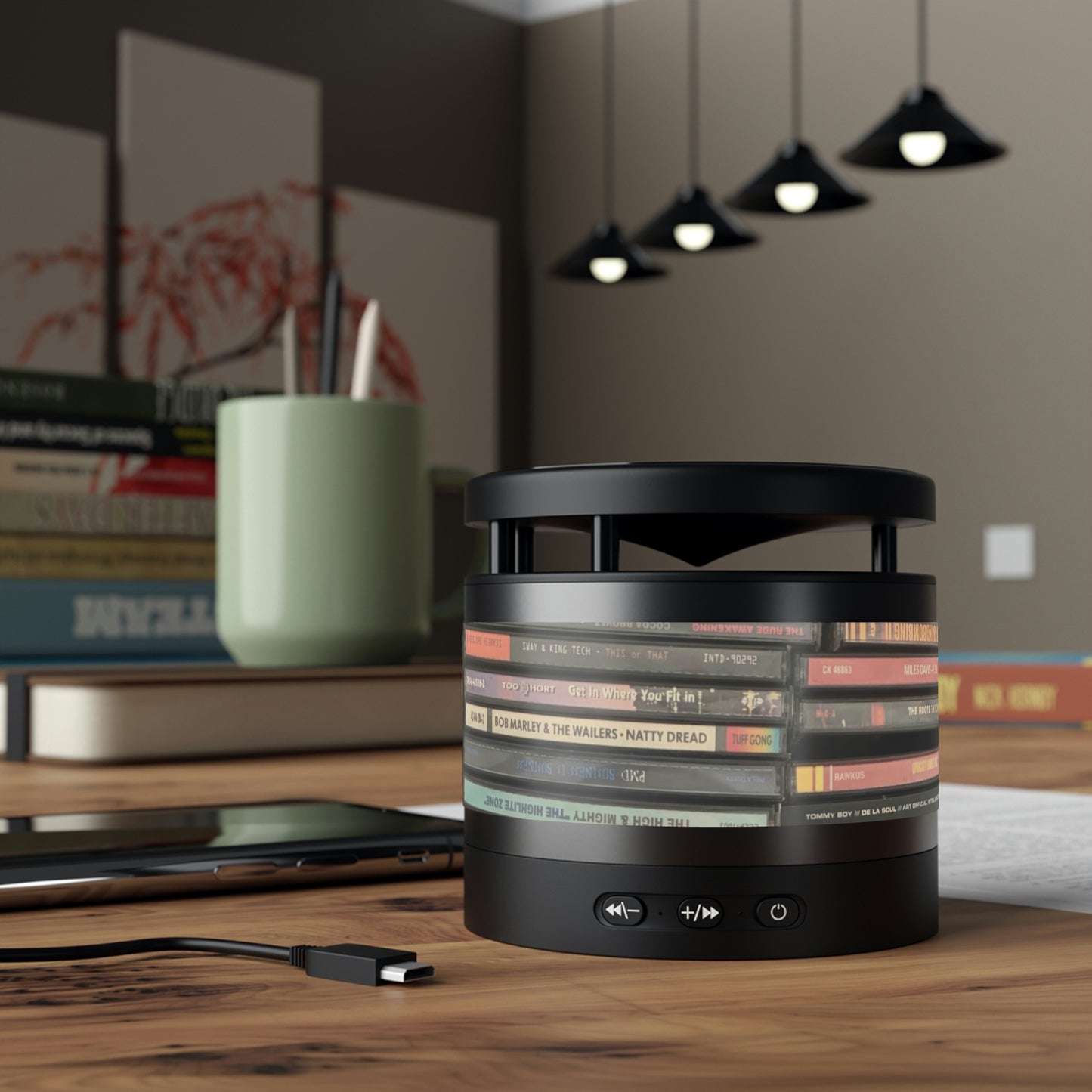 CD Collection 01- Metal Bluetooth Speaker and Wireless Charging Pad