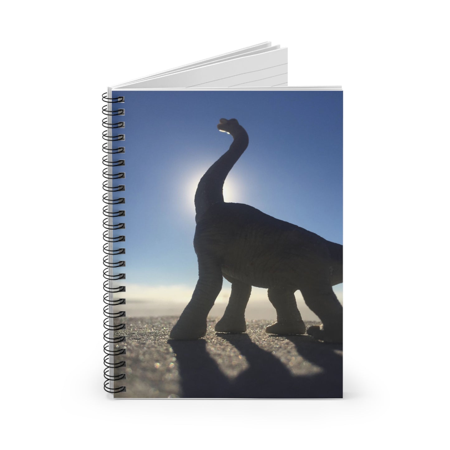Dino and Sun- Spiral Notebook - Ruled Line