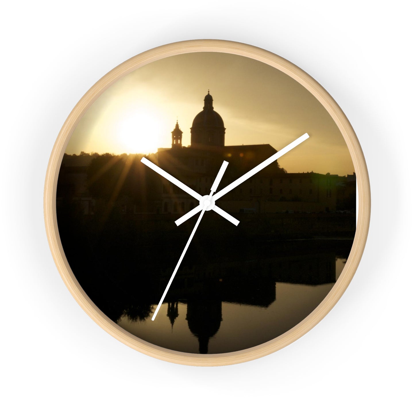 Italy sunset -Wall clock
