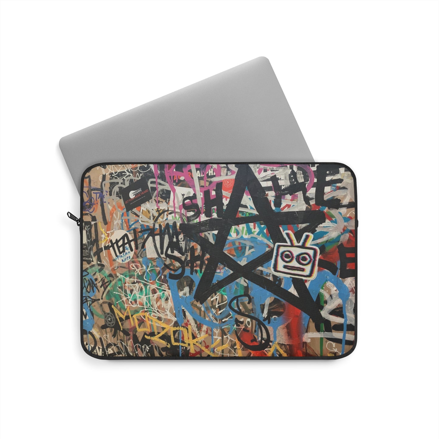 Graffiti Star Laptop Sleeve —  NYC Urban Street Art Protective Case