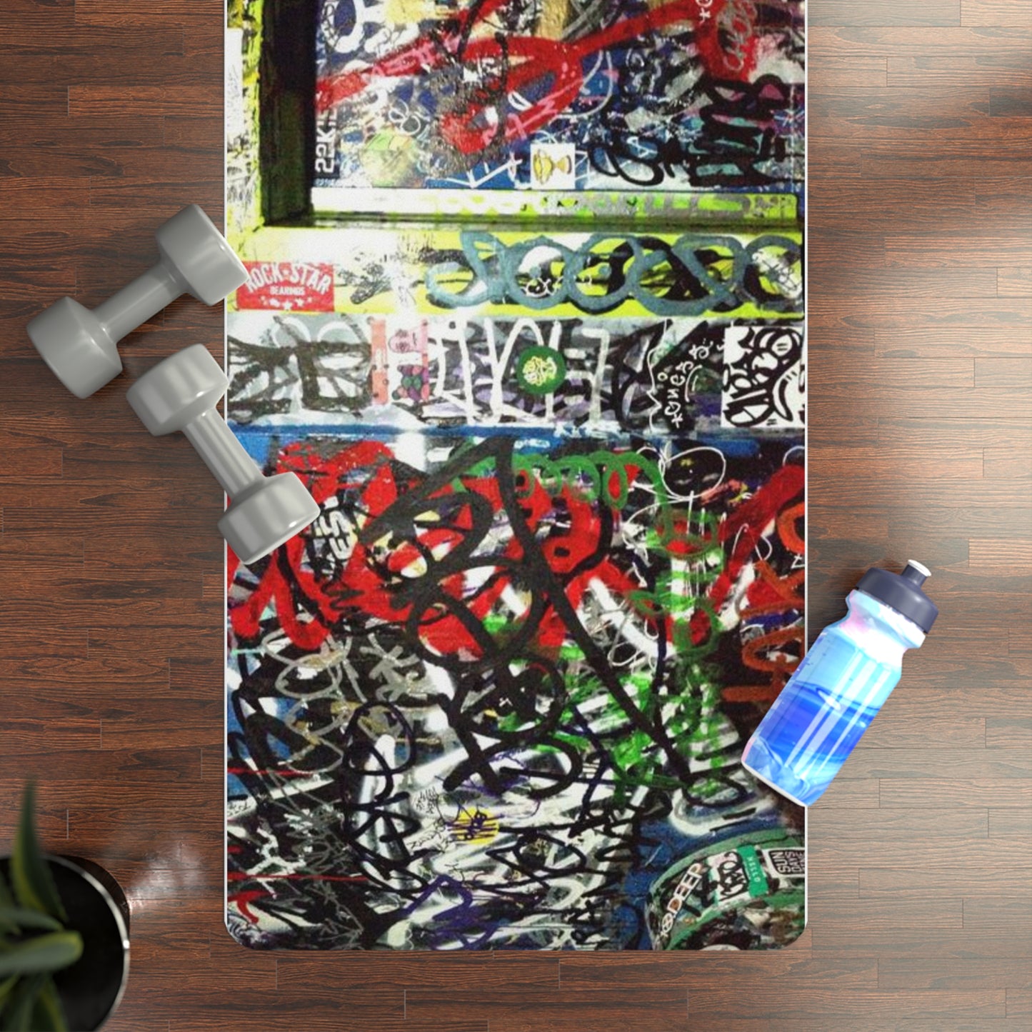 NYC  Graffiti -Rubber Yoga Mat