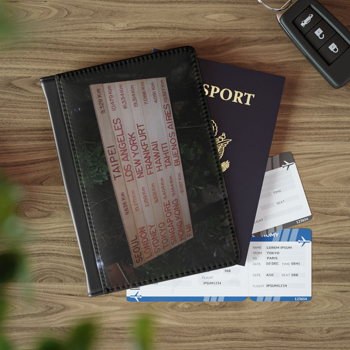 New Zealand Travel Sign - Passport Cover