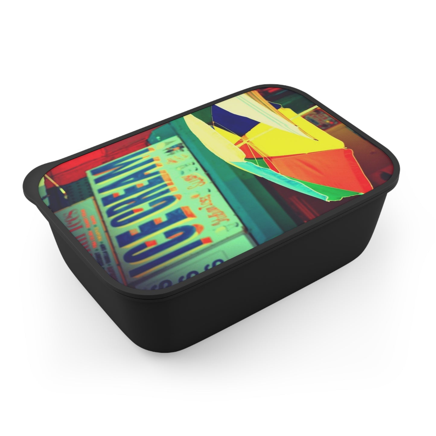 Coney Island - Ice Cream -PLA Bento Box with Band and Utensils