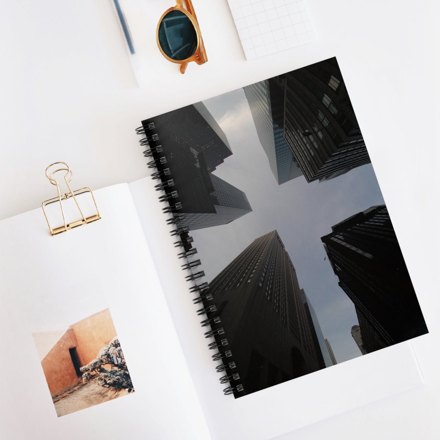 NYC - UP  at Buildings- Spiral Notebook - Ruled Line