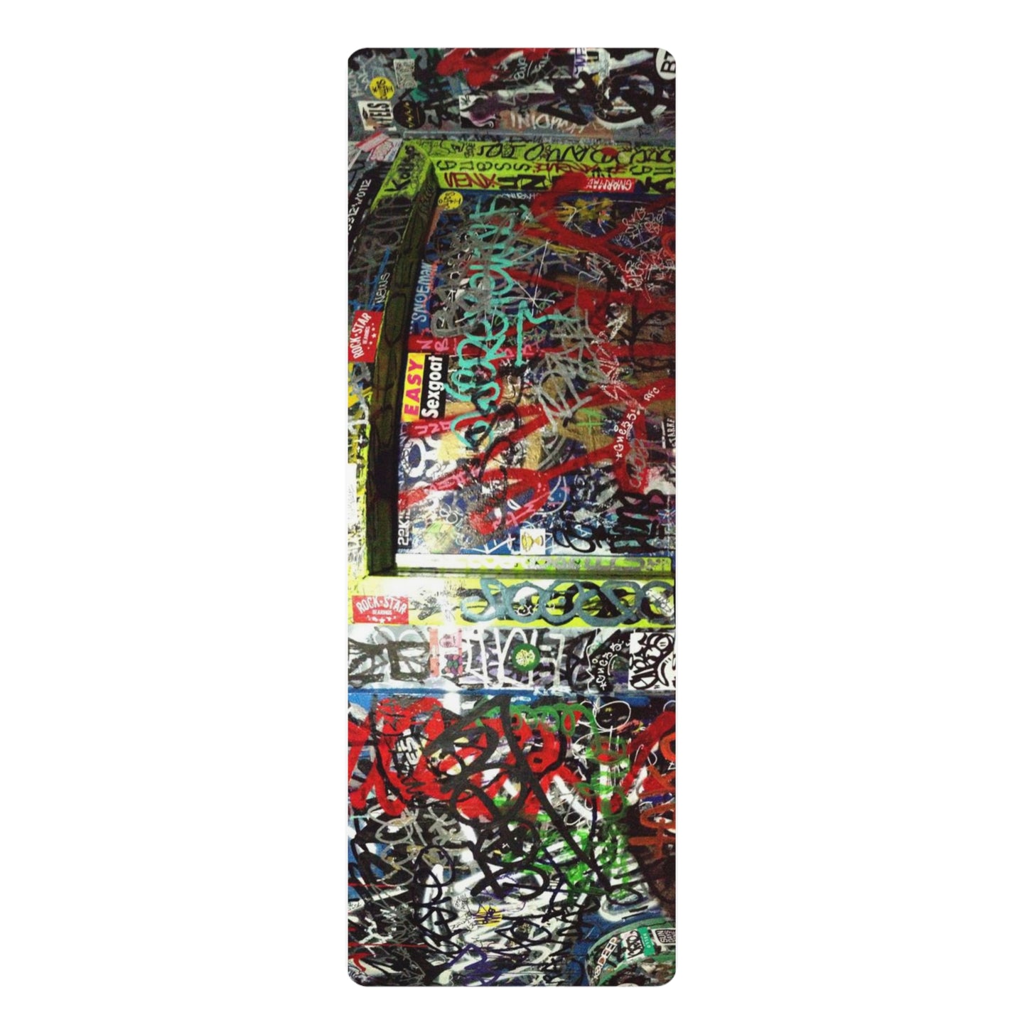 NYC  Graffiti -Rubber Yoga Mat