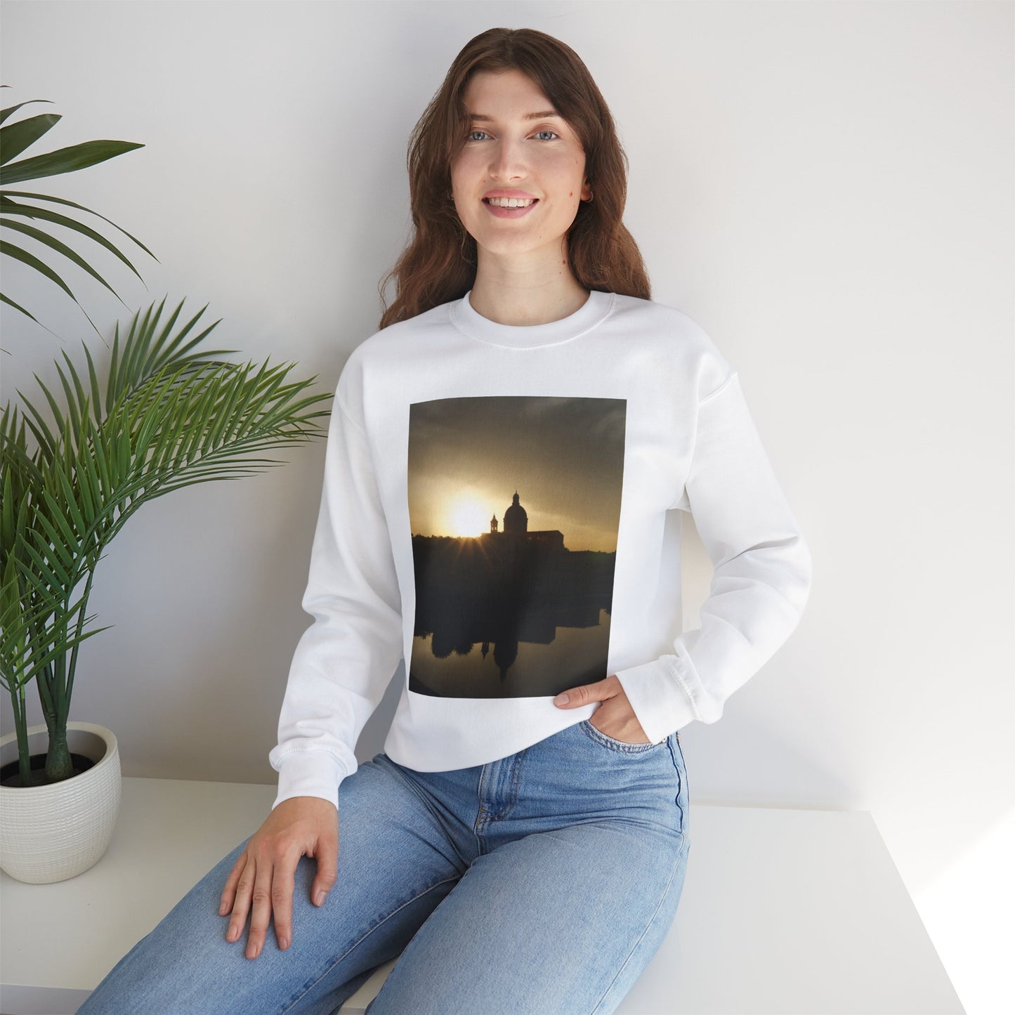 ITALY SUN SET -Unisex Heavy Blend Crewneck Sweatshirt