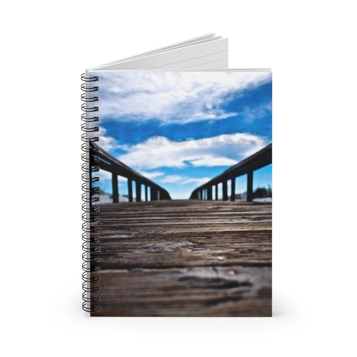 Orange Beach Boardwalk Sky -Spiral Notebook - Ruled Line