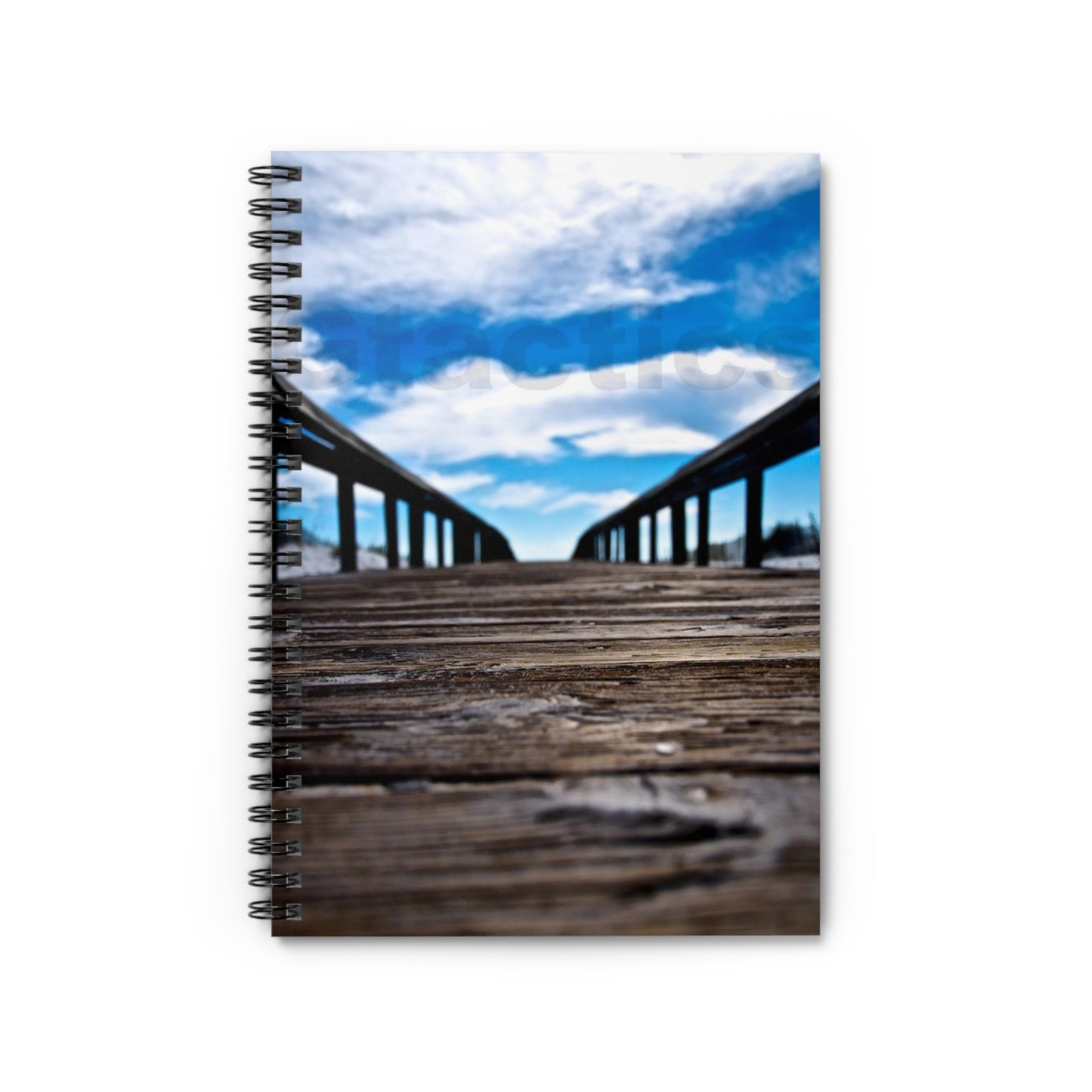 Orange Beach Boardwalk Sky -Spiral Notebook - Ruled Line