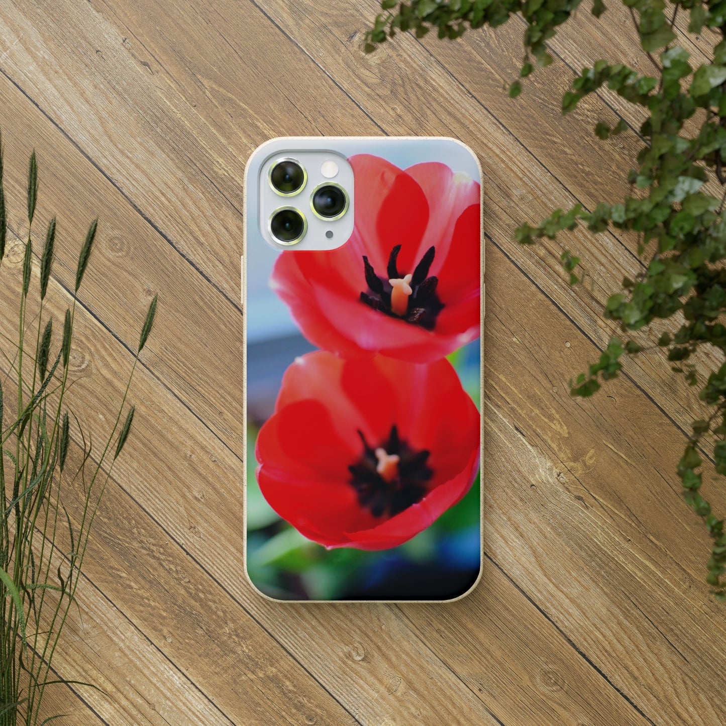 Red flower - Biodegradable Cases