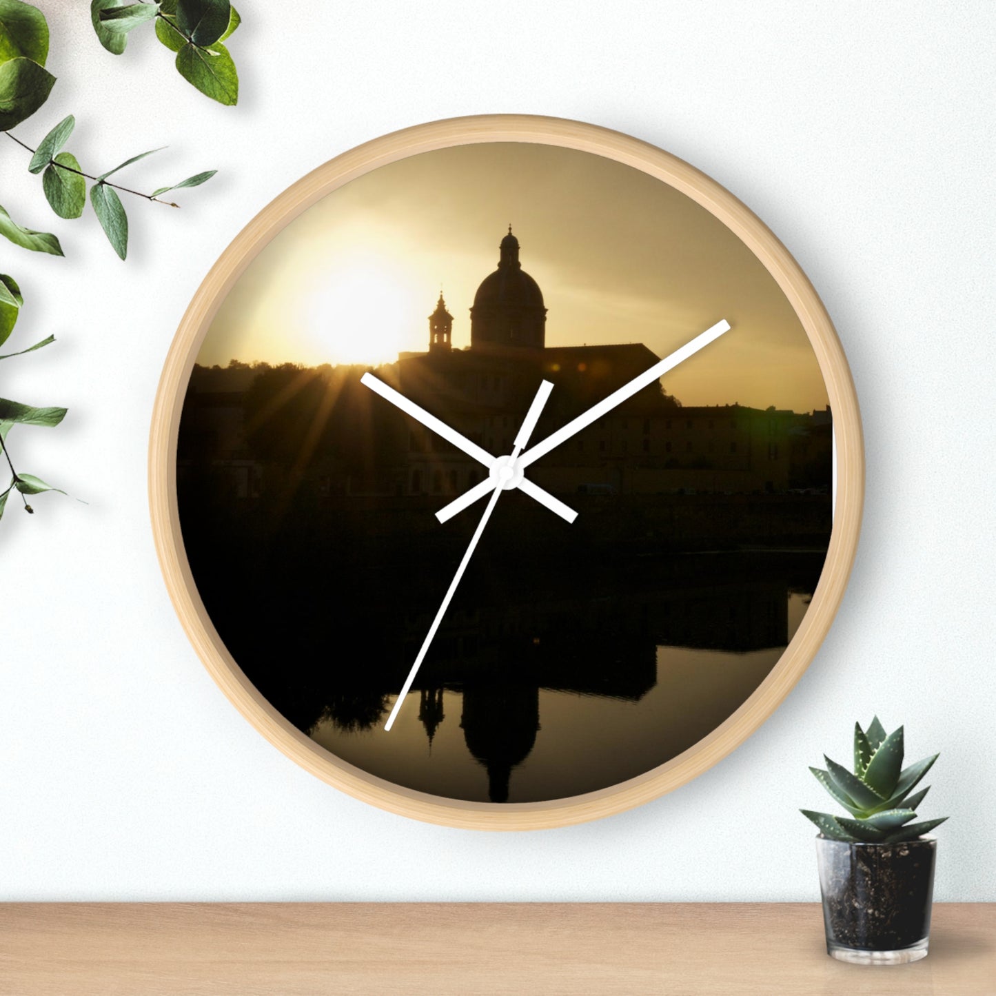 Italy sunset -Wall clock