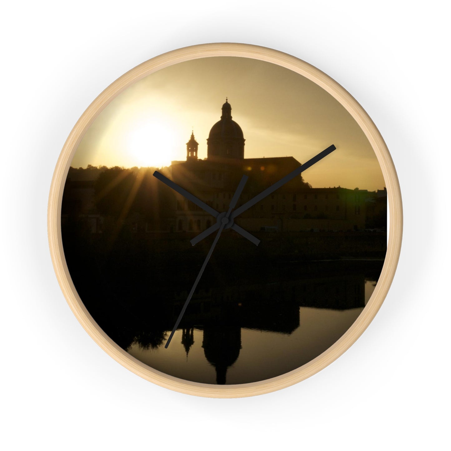 Italy sunset -Wall clock