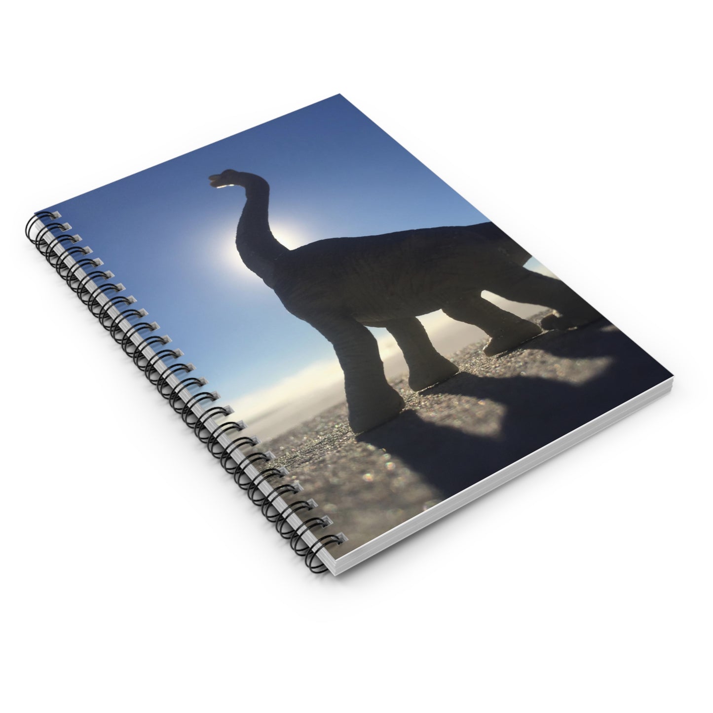 Dino and Sun- Spiral Notebook - Ruled Line