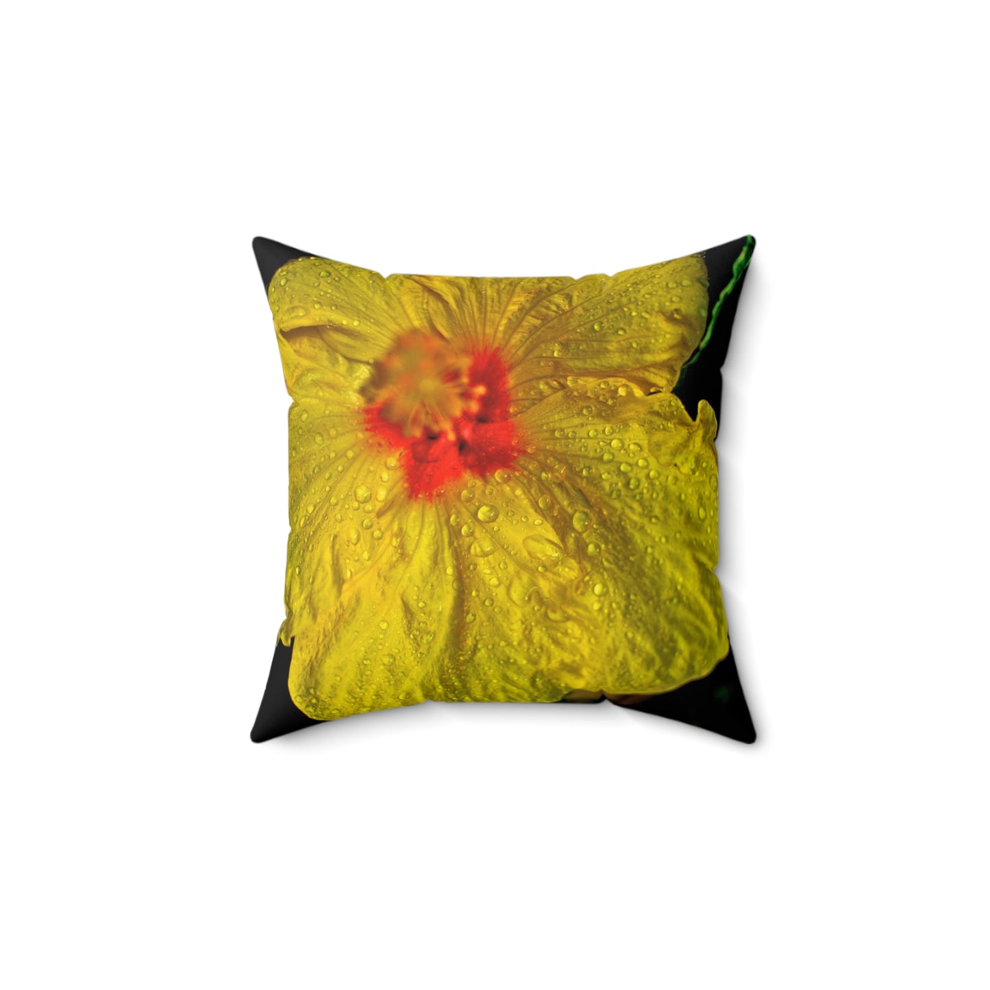 Hawaiian Hibiscus Flower -Spun Polyester Square Pillow