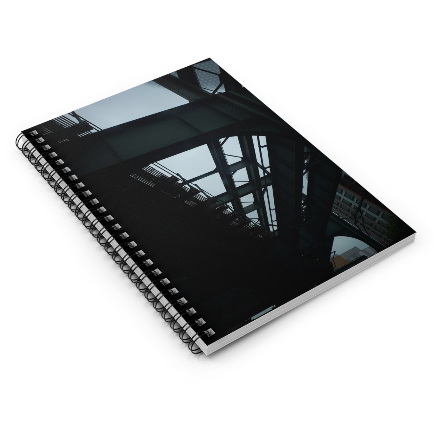 NYC- Under Train - Spiral Notebook - Ruled Line