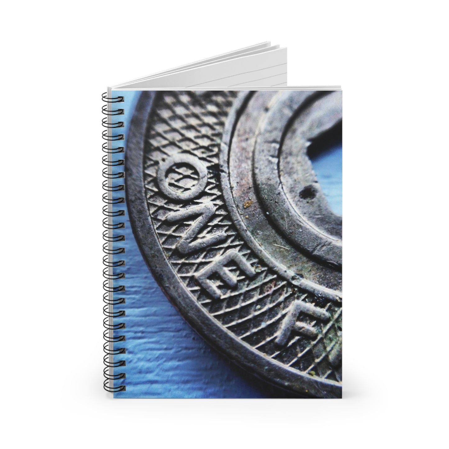 NYC- One F-  Subway Token -Spiral Notebook - Ruled Line
