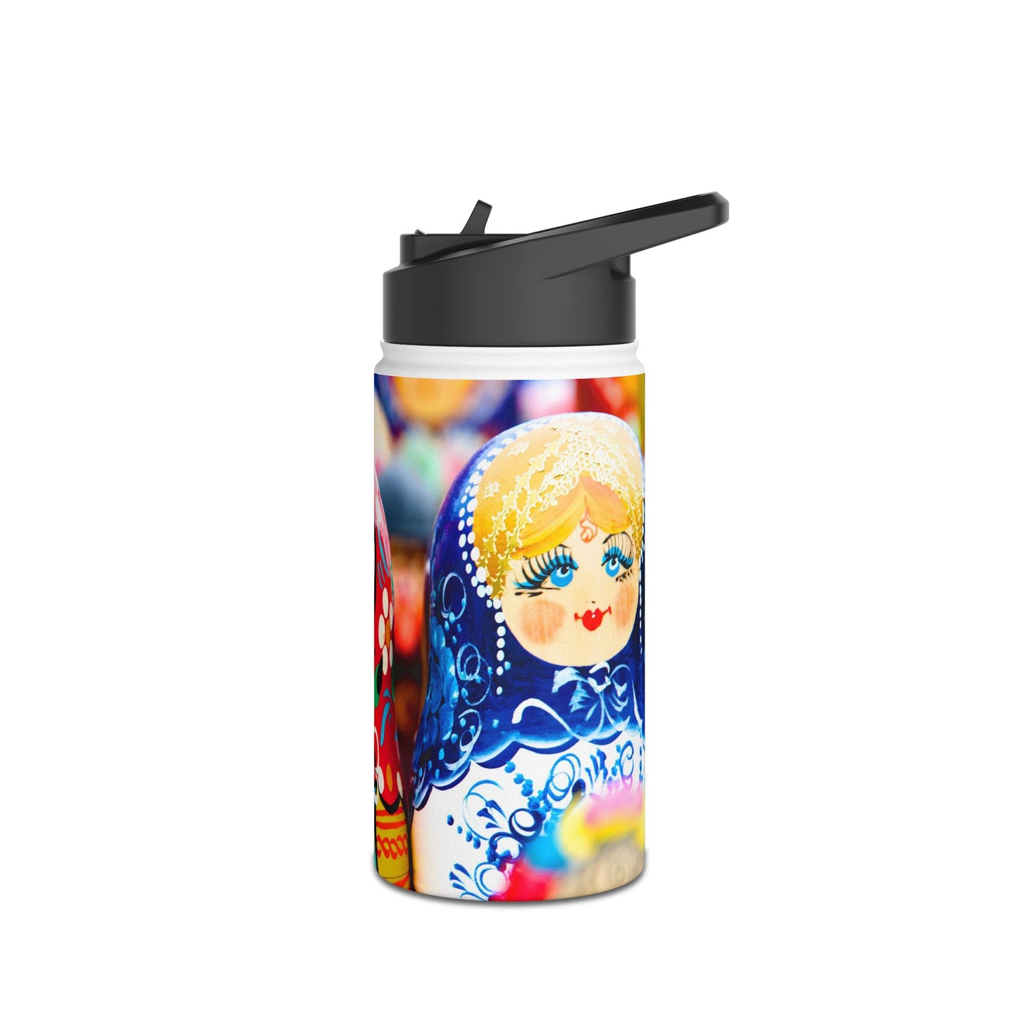 Russia Dolls- Stainless Steel Water Bottle, Standard Lid