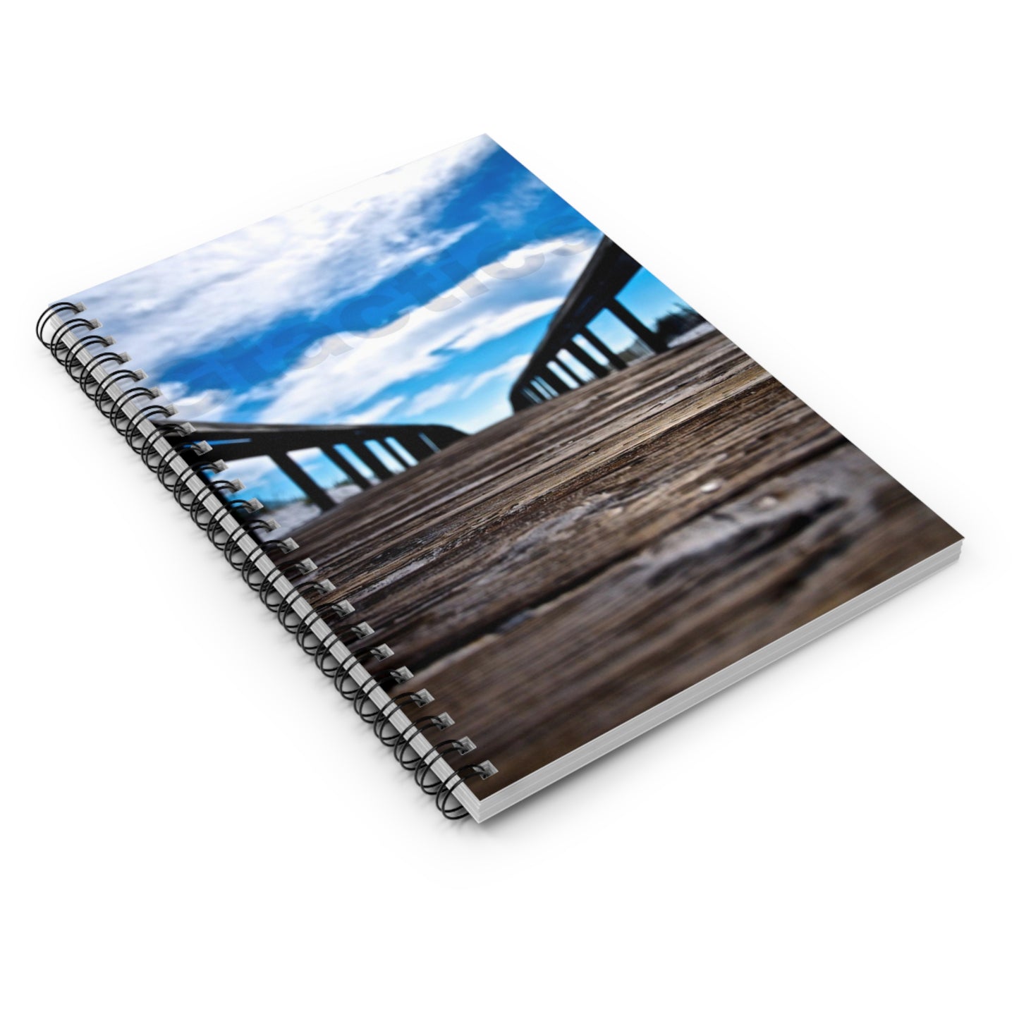 Orange Beach Boardwalk Sky -Spiral Notebook - Ruled Line
