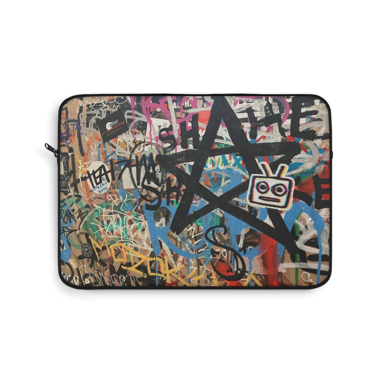 Graffiti Star Laptop Sleeve —  NYC Urban Street Art Protective Case