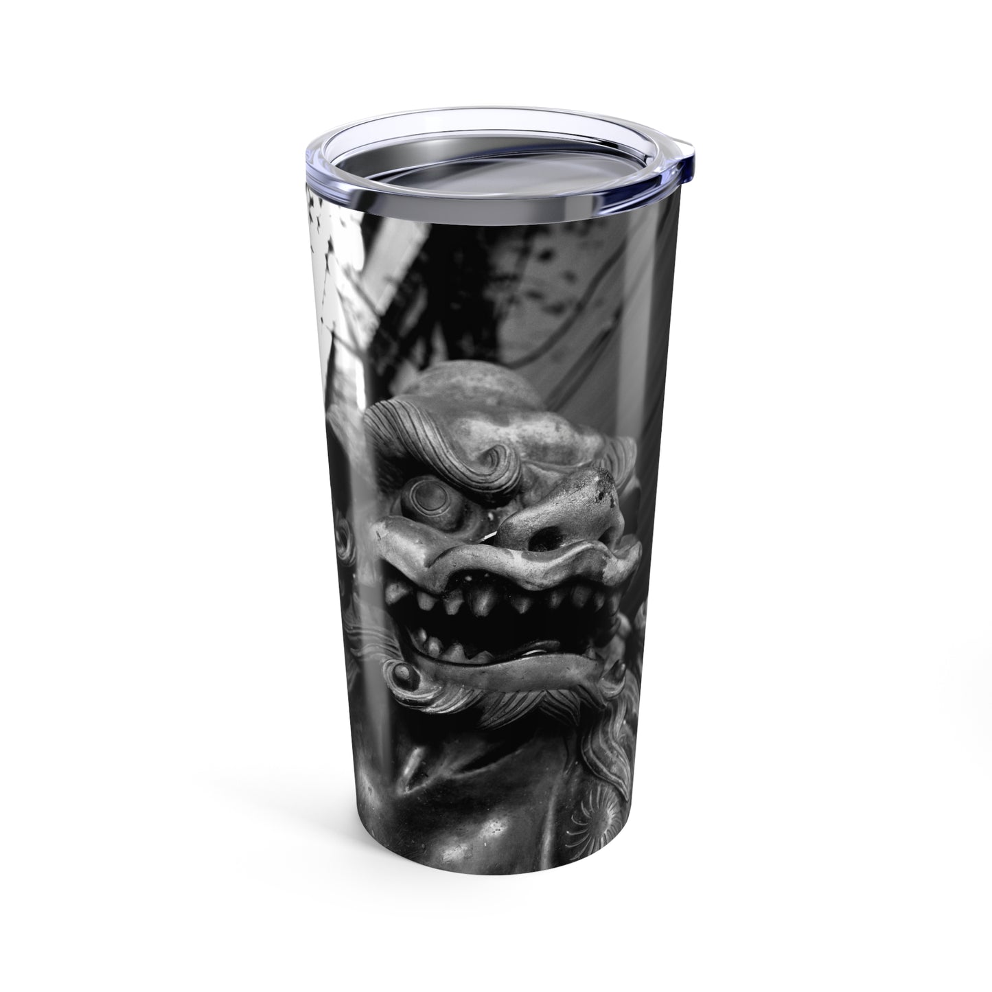 Tokyo- Lion- B&W-Tumbler 20oz