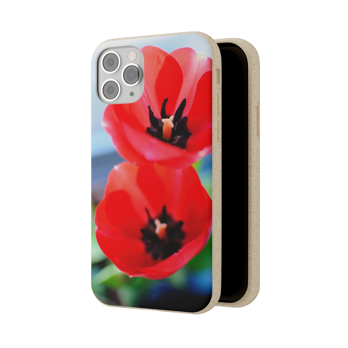 Red flower - Biodegradable Cases