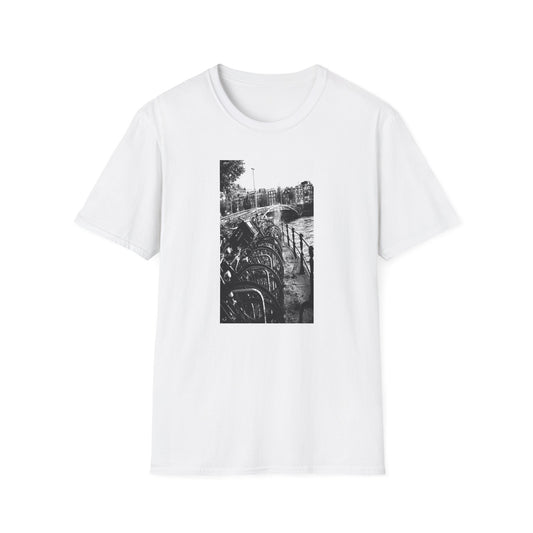 Amsterdam Bikes B&W- Unisex Softstyle T-Shirt