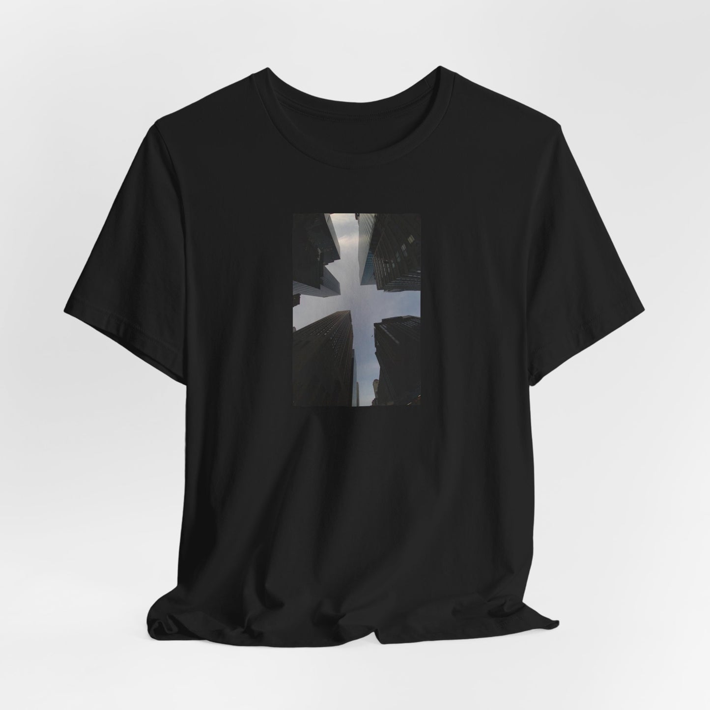 Skyline Cross Photo Tee — Urban Architecture T-Shirt