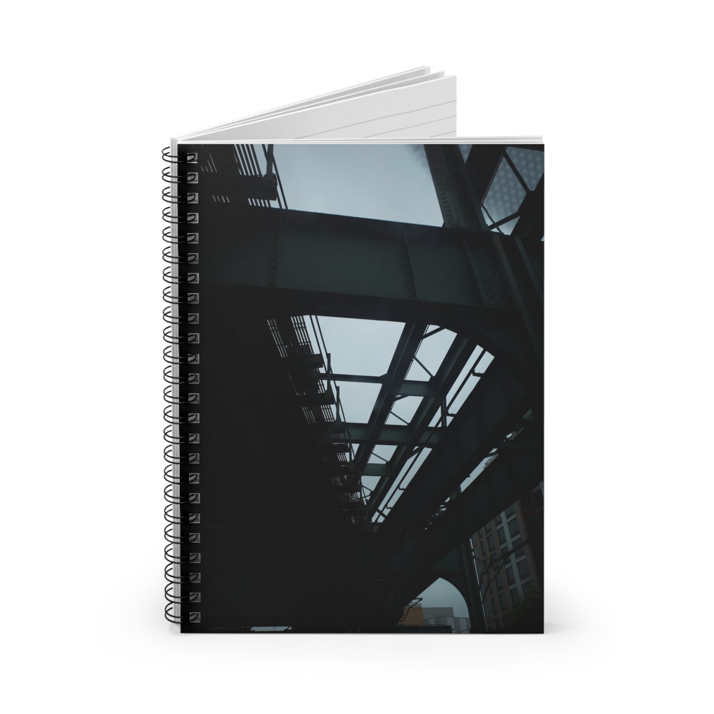 NYC- Under Train - Spiral Notebook - Ruled Line