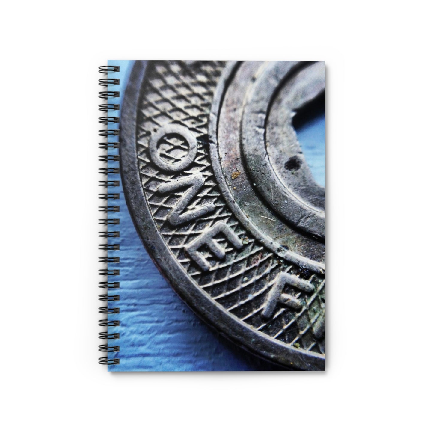 NYC- One F-  Subway Token -Spiral Notebook - Ruled Line