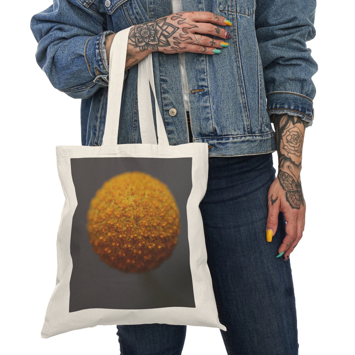 Yellow Flower- Natural Tote Bag