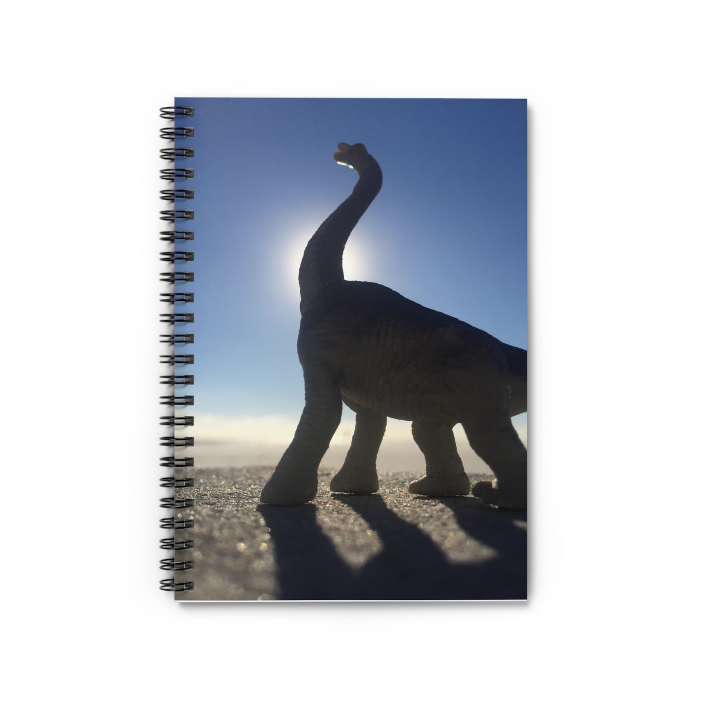 Dino and Sun- Spiral Notebook - Ruled Line