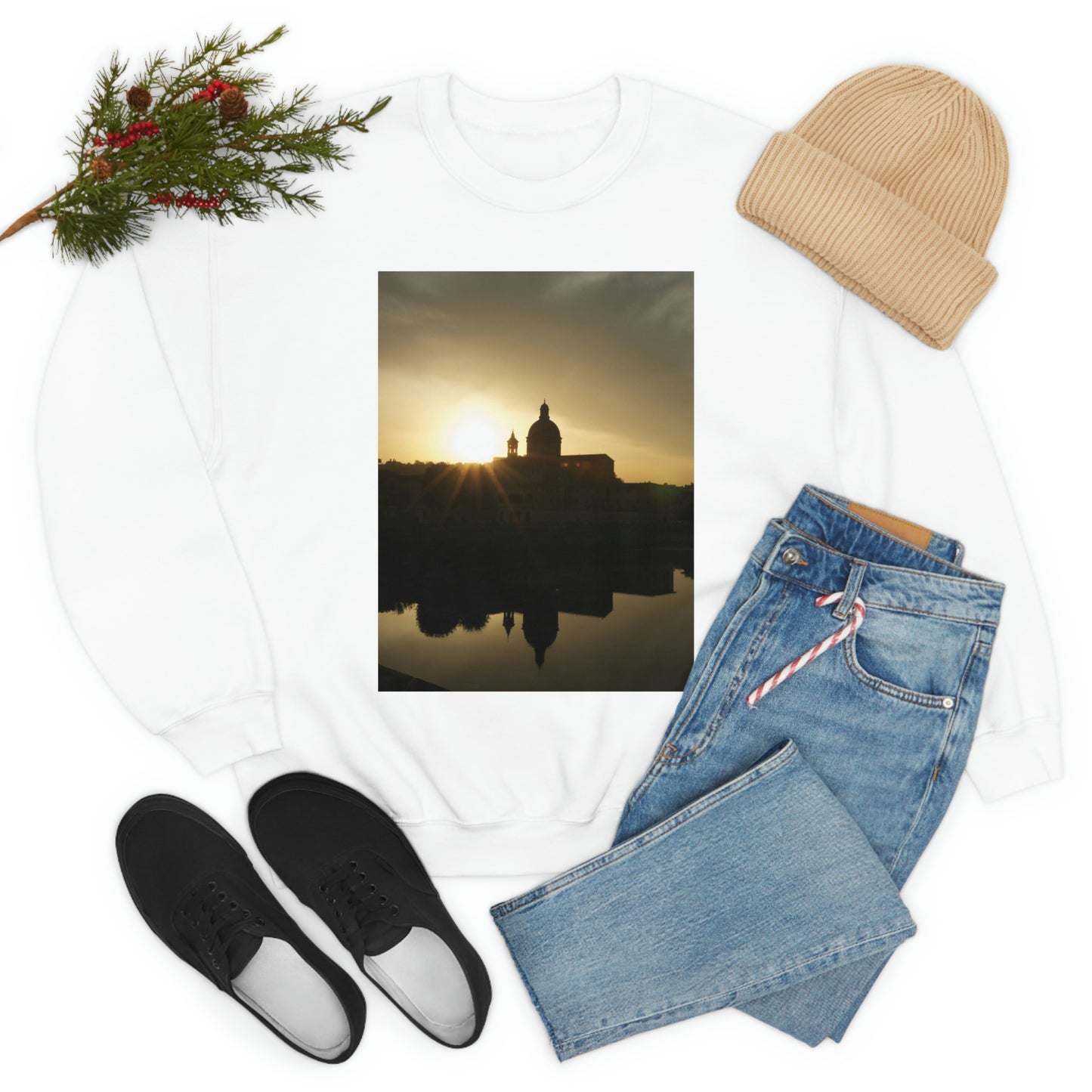 ITALY SUN SET -Unisex Heavy Blend Crewneck Sweatshirt