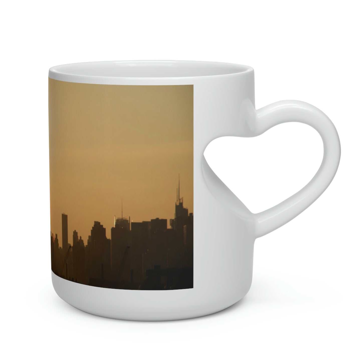 I love NYC - sunset Heart Shape Mug