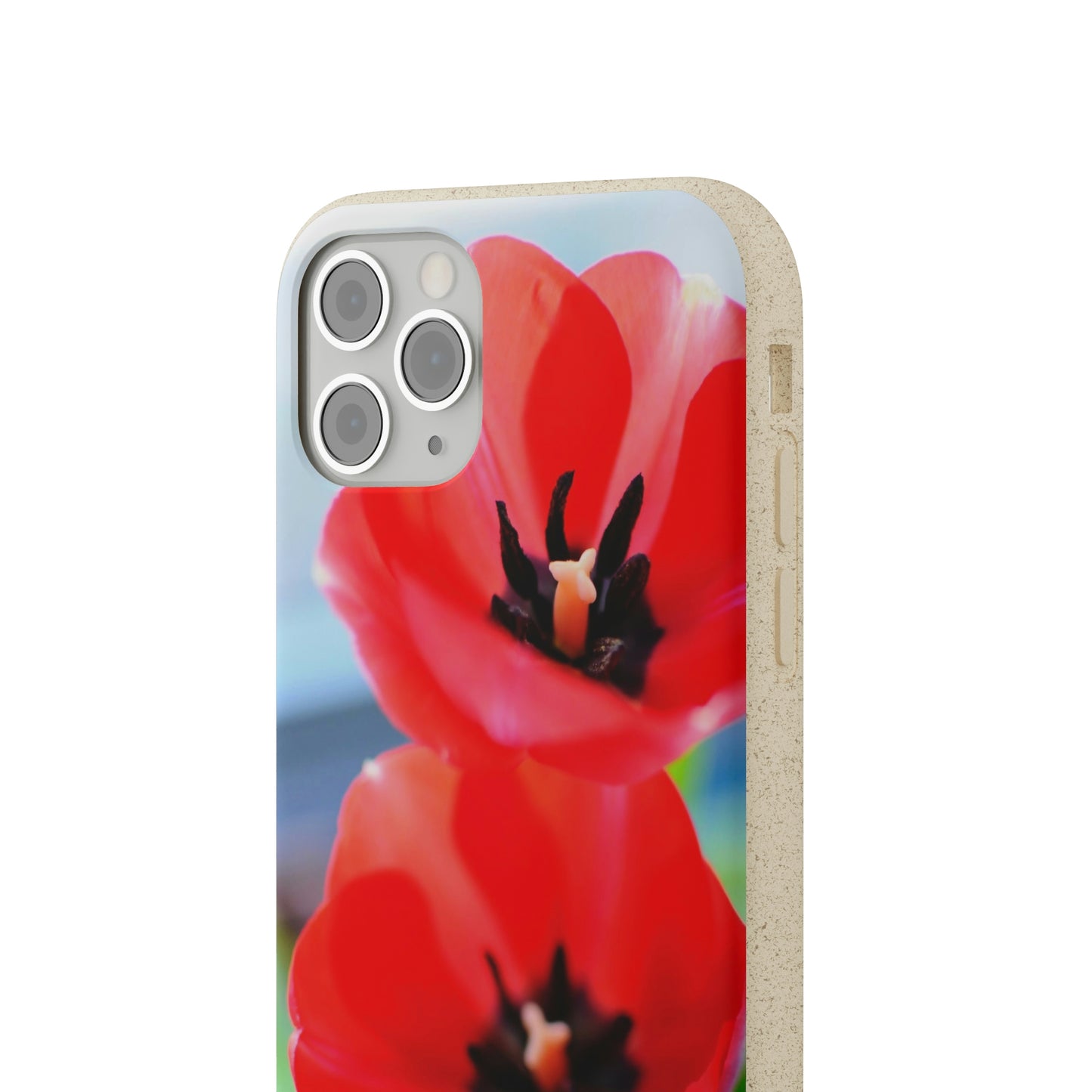 Red flower - Biodegradable Cases
