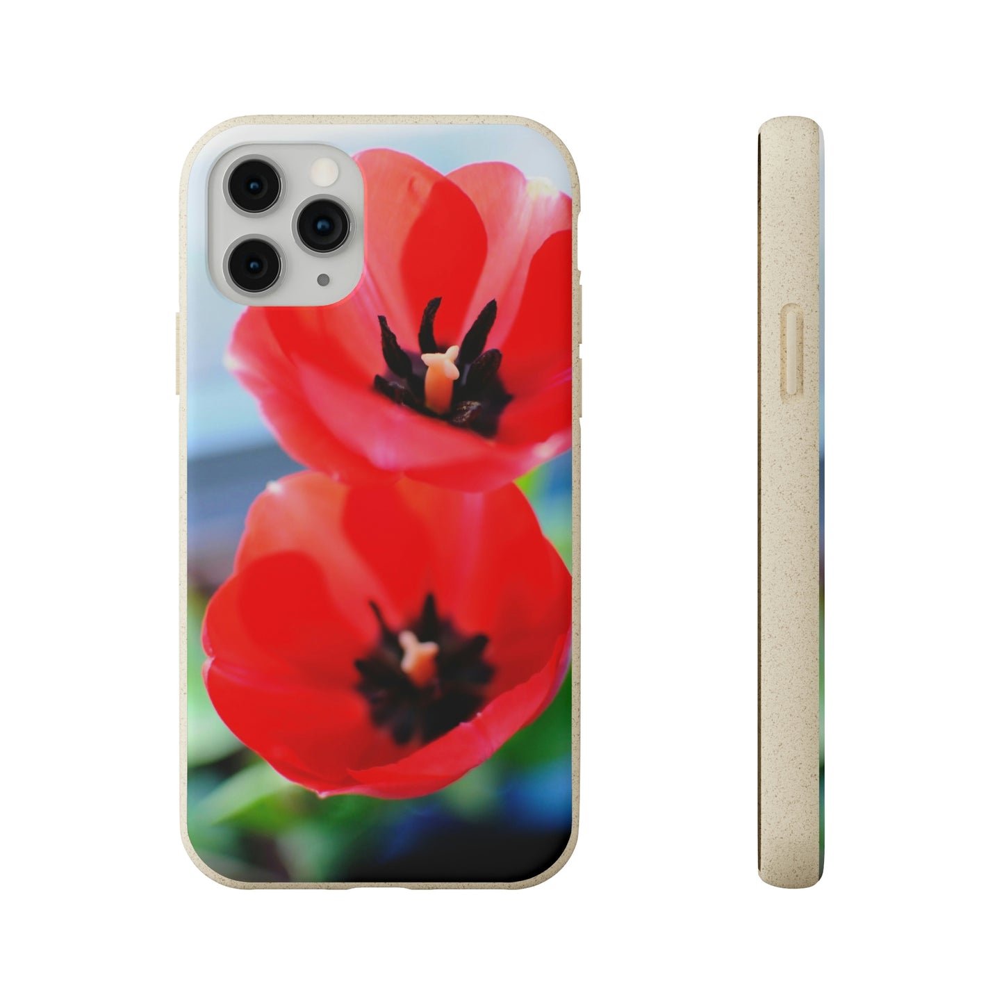 Red flower - Biodegradable Cases