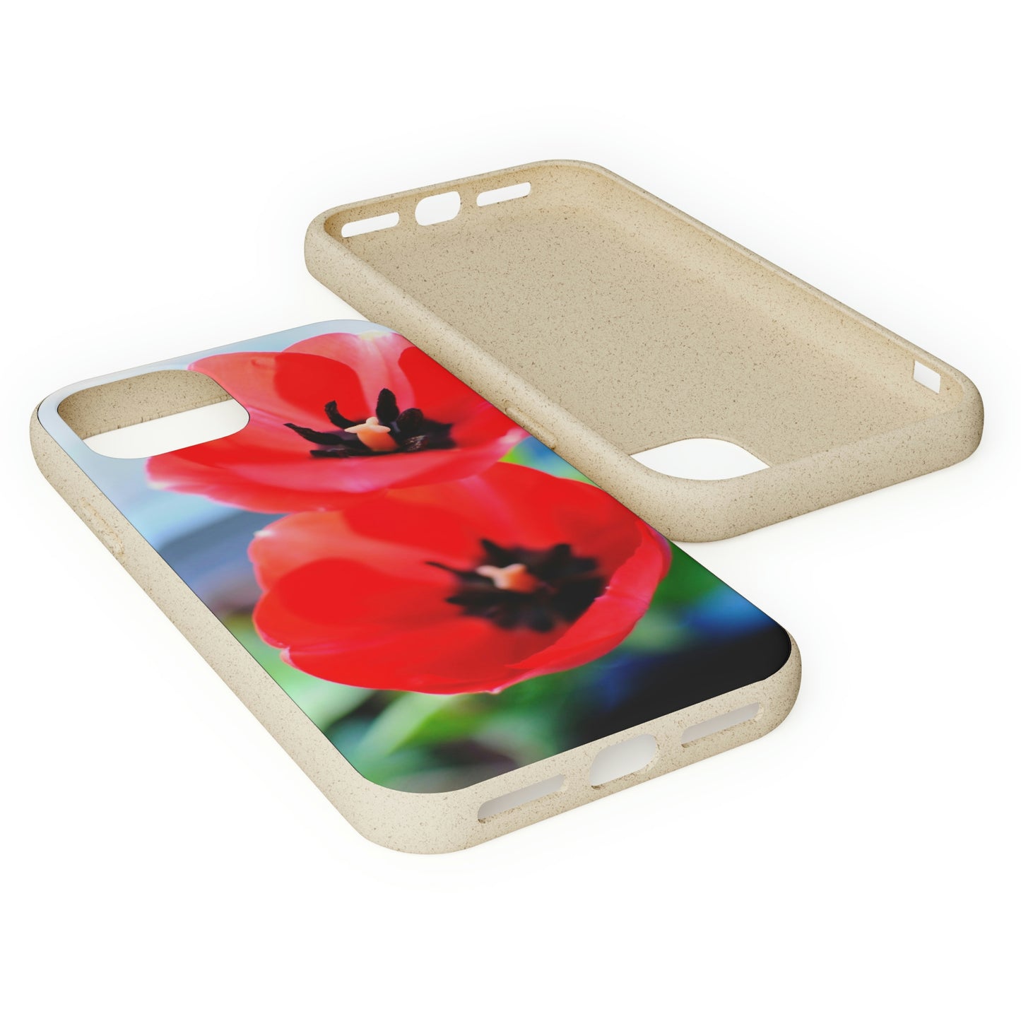 Red flower - Biodegradable Cases