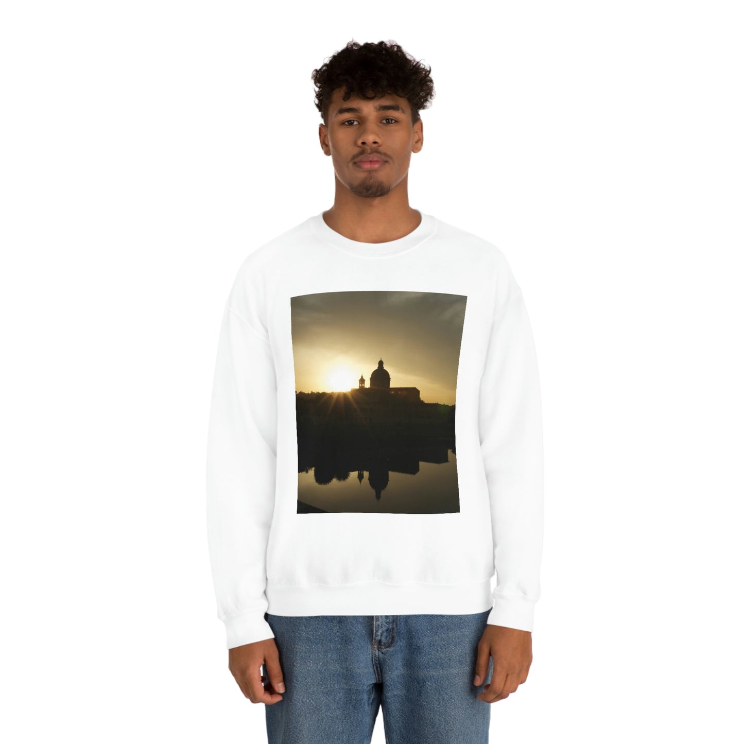ITALY SUN SET -Unisex Heavy Blend Crewneck Sweatshirt