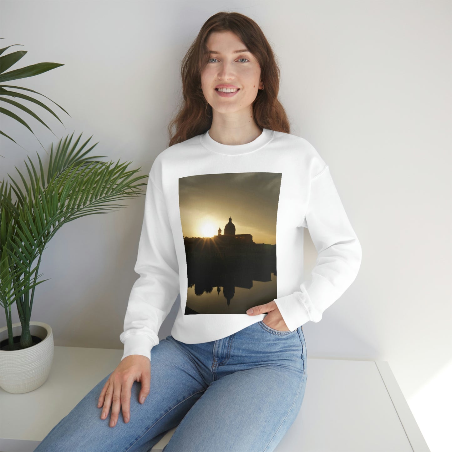 ITALY SUN SET -Unisex Heavy Blend Crewneck Sweatshirt