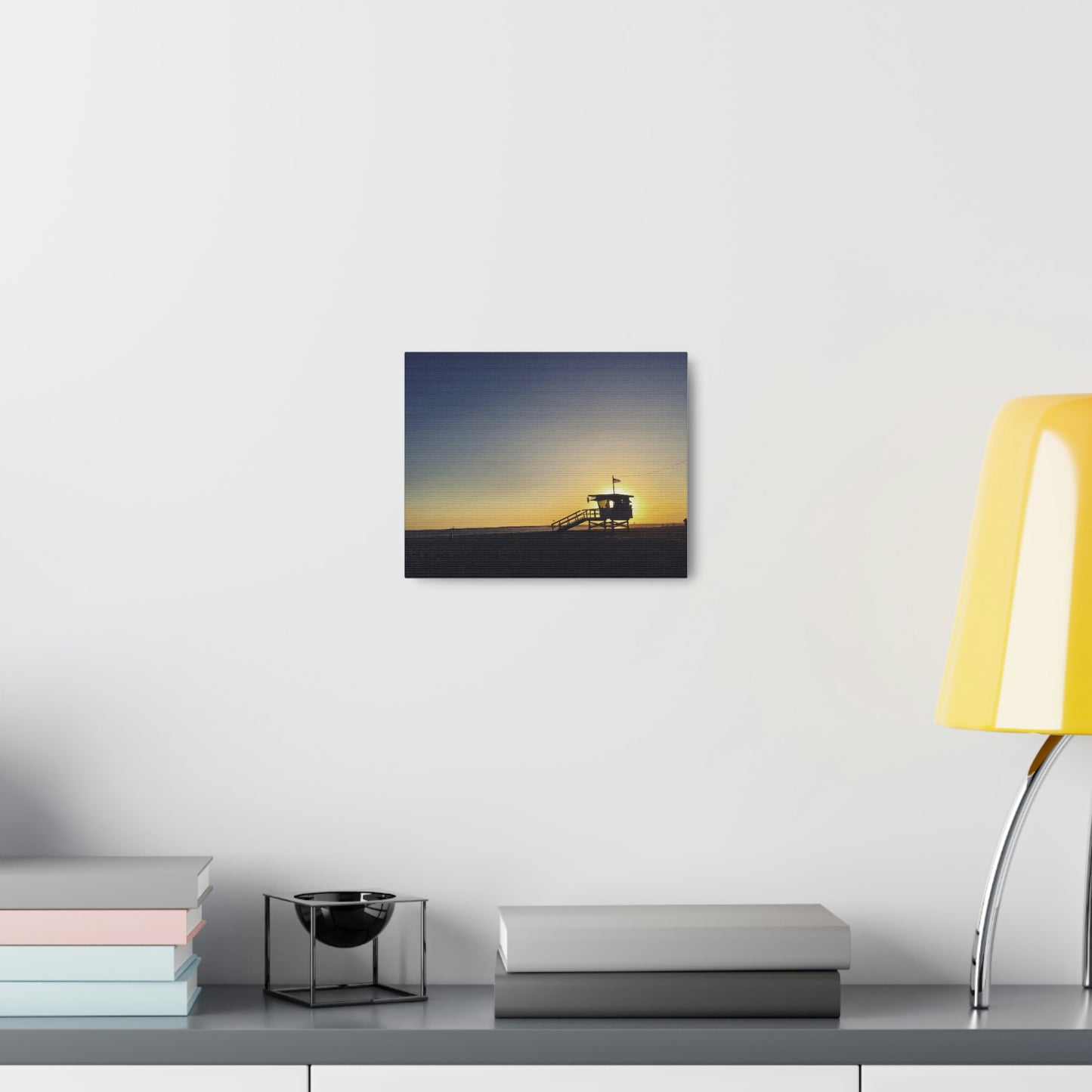 California Beach Life Guard Sunset- Canvas Gallery Wraps