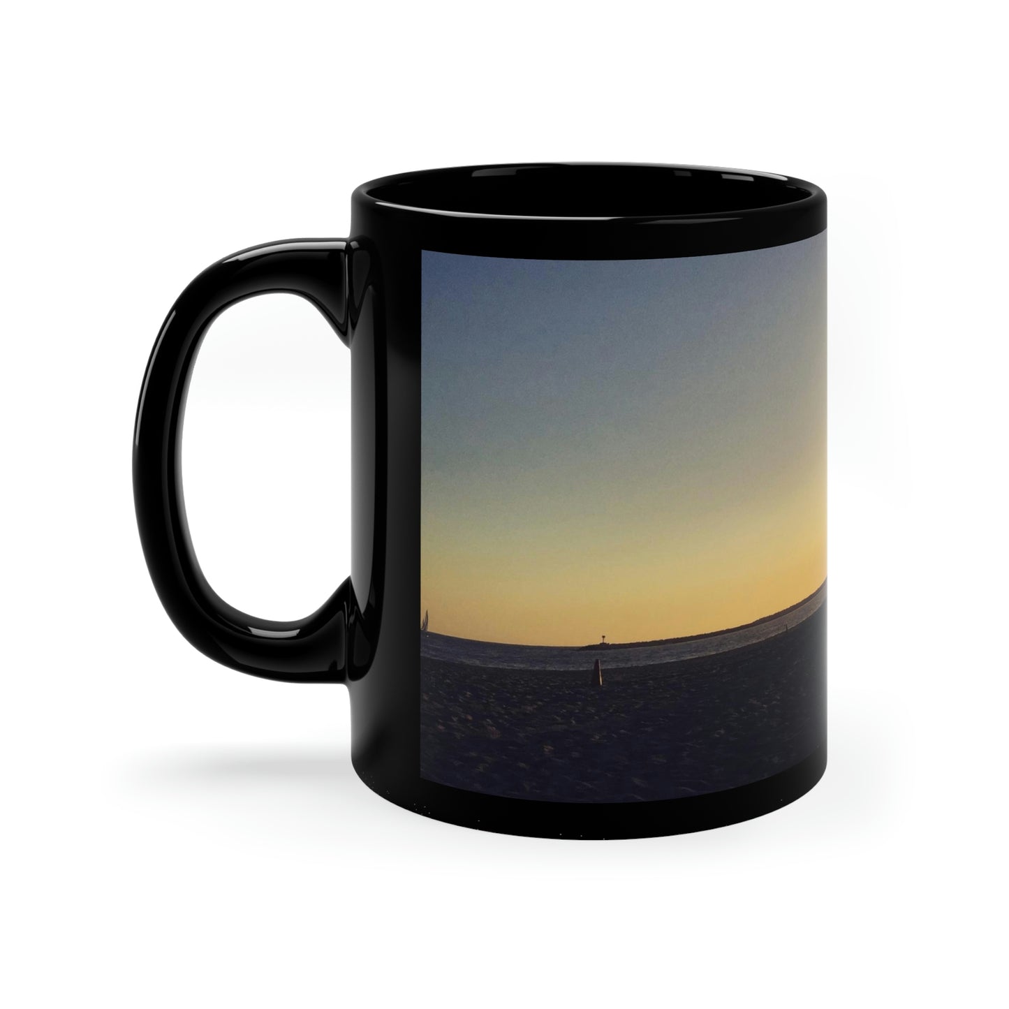 California Sunset- Coffee- 11oz Black Mug