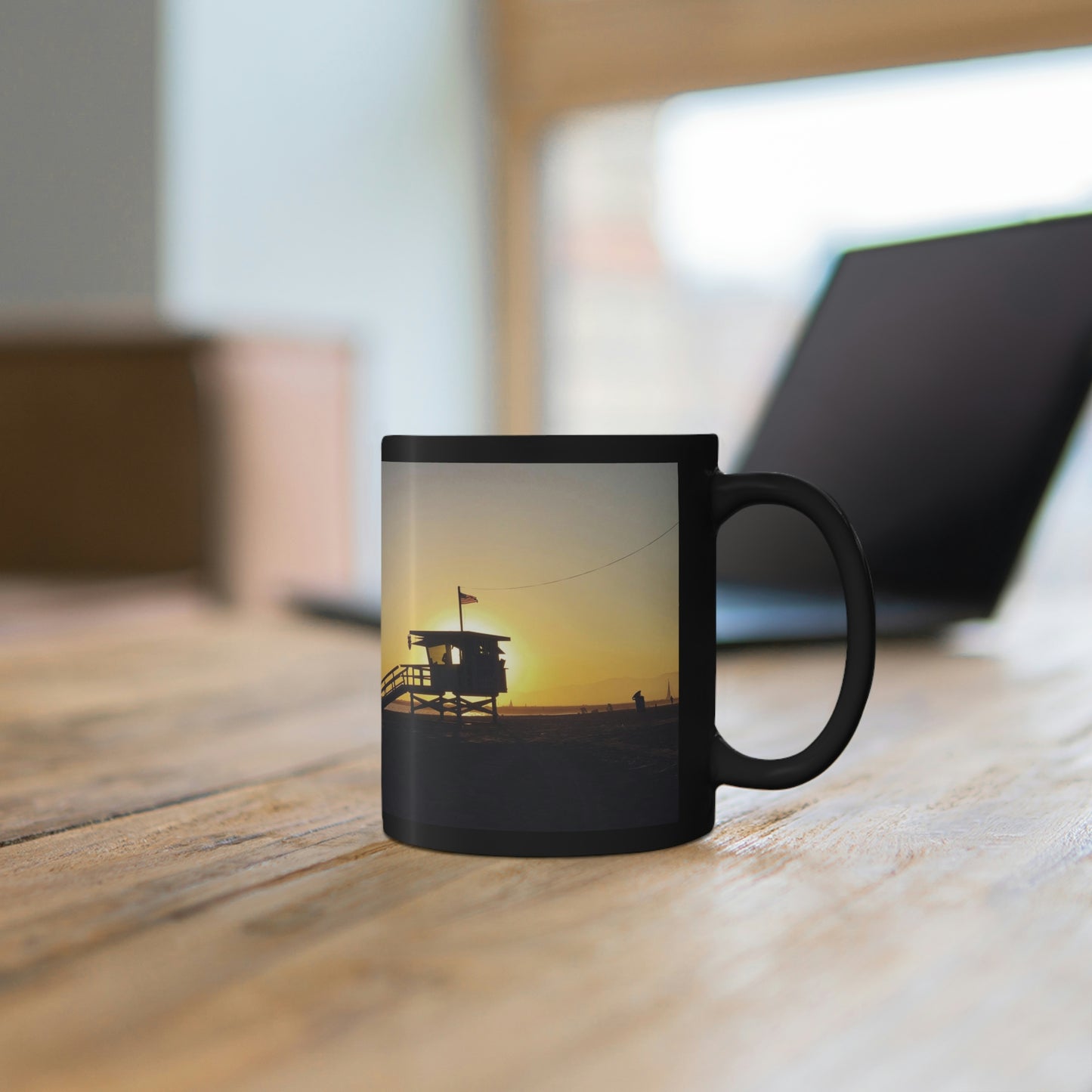 California Sunset- Coffee- 11oz Black Mug