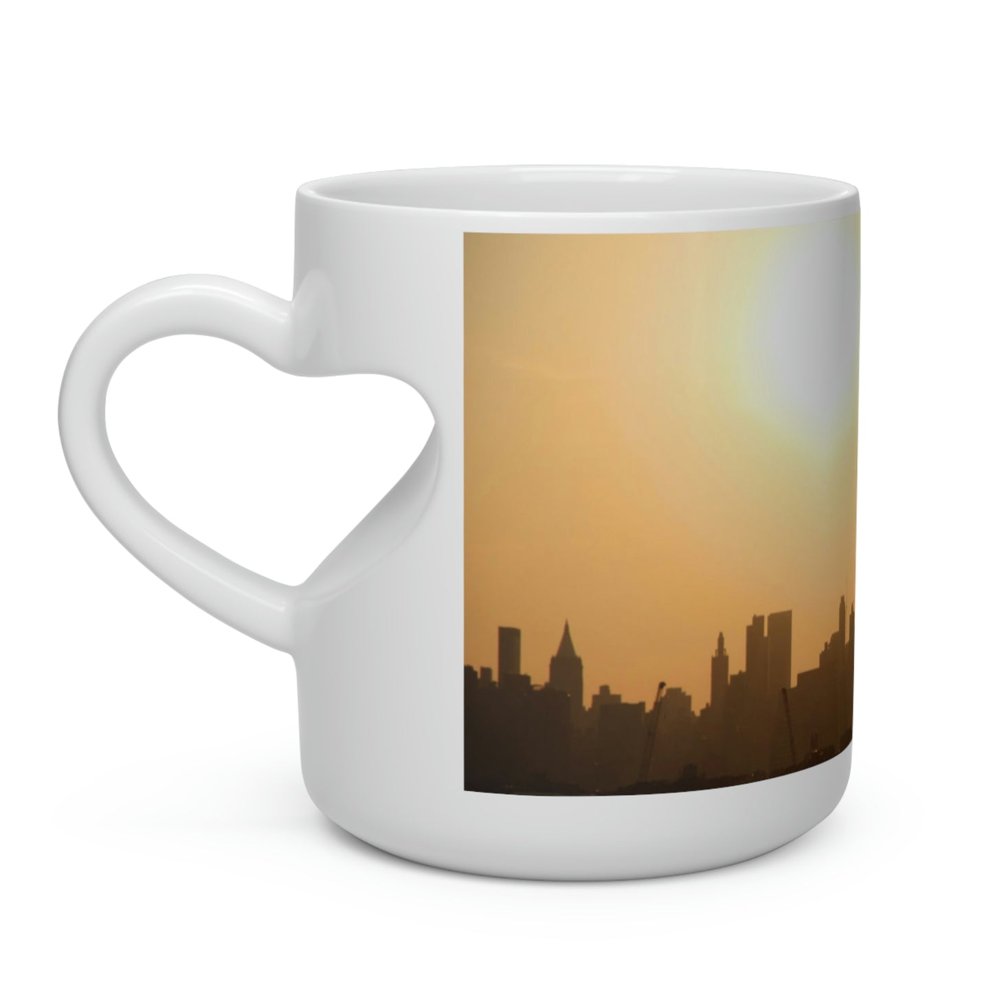 I love NYC - sunset Heart Shape Mug